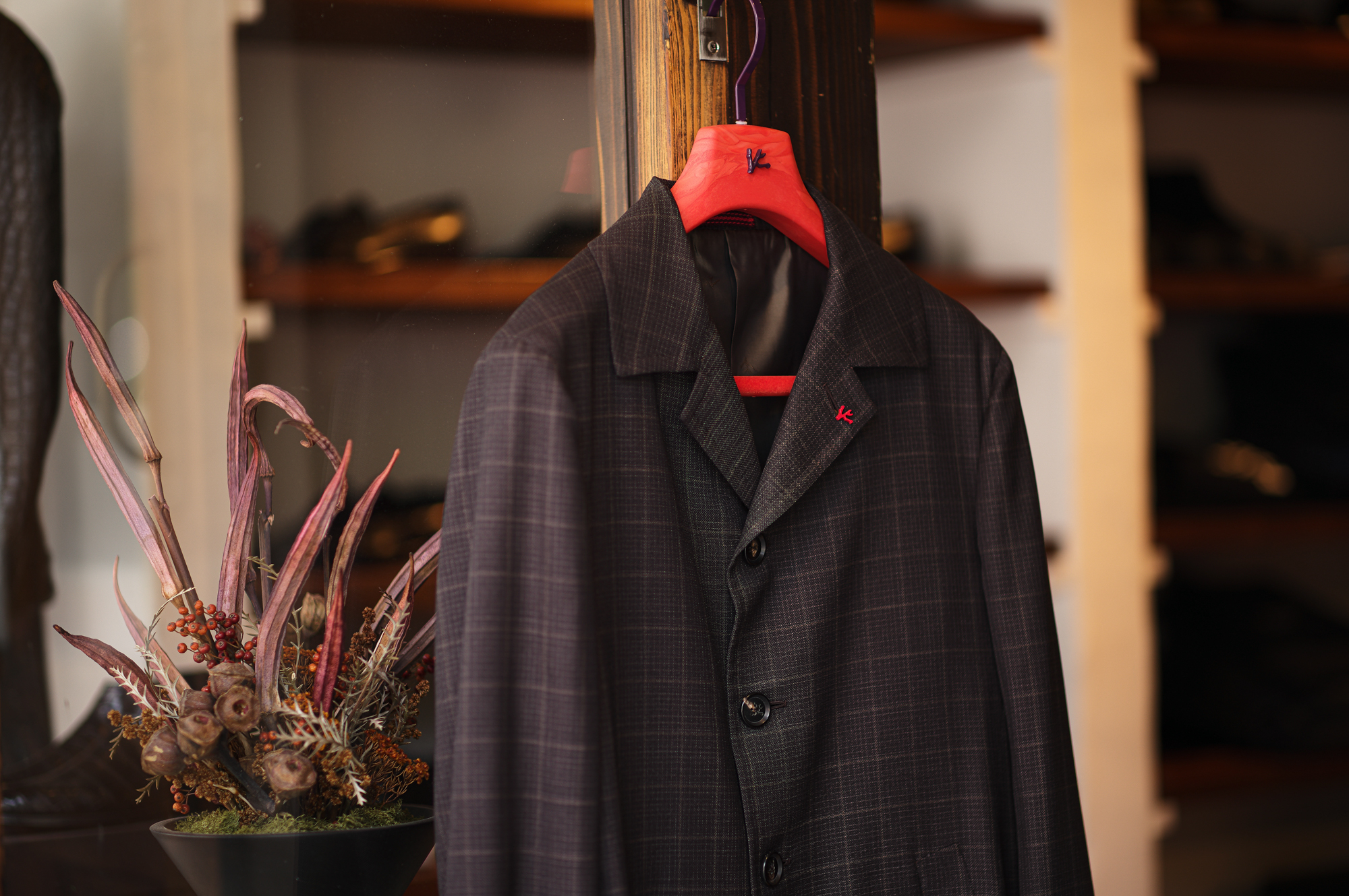 ISAIA CAPPOTTO SILK WOOL BROWN 2023 イザイア カポット シルクウール ブラウン 愛知 名古屋 Alto e Diritto altoediritto アルトエデリット カーコート コート ミドルコート ベージュ 秋冬 春夏