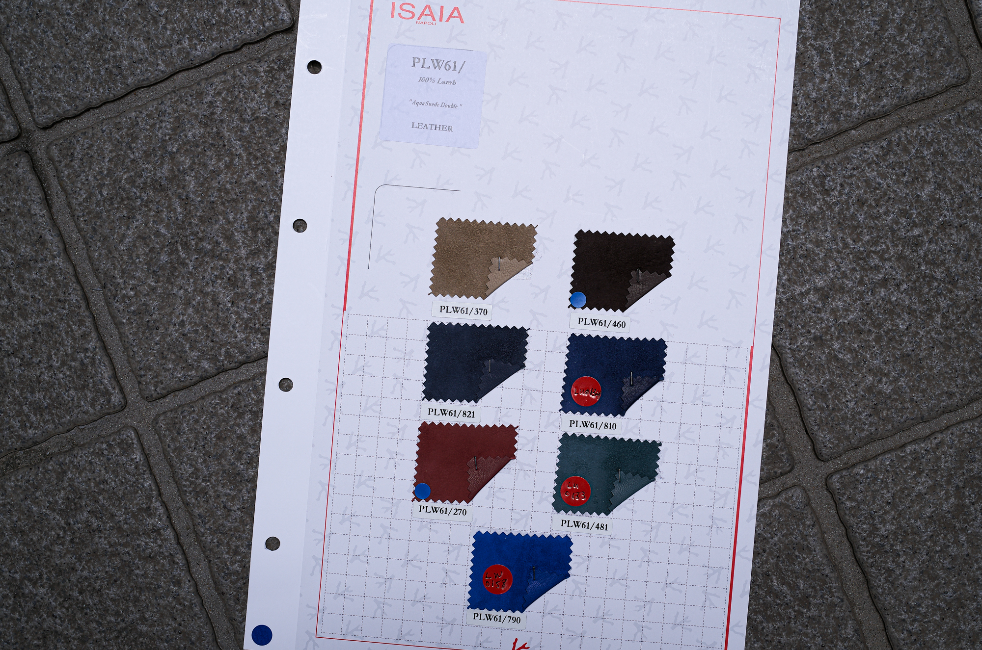 ISAIA(イザイア) PLW61 LAMB SUEDE BLOUSON ラムスエード ブルゾン RED (レッド・270) 2024春夏【ご予約開始】愛知 名古屋 Alto e Diritto altoediritto アルトエデリット ジャンパー