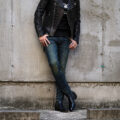 ISAMU KATAYAMA BACKLASH (イサムカタヤマ バックラッシュ) THE DENIM (ザ デニム) STRETCH SELVEDGE DENIM SKINNY PANTS ストレッチ セルビッチ スキニー デニム パンツ DARK.INDIGO (ダークインディゴ) MADE IN JAPAN (日本製) 2023春夏新作のイメージ