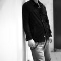 MANTO “GUGLIEMUS” Suede Snap Button Shirts BLACK SUEDE 2024春夏【ご予約開始】のイメージ