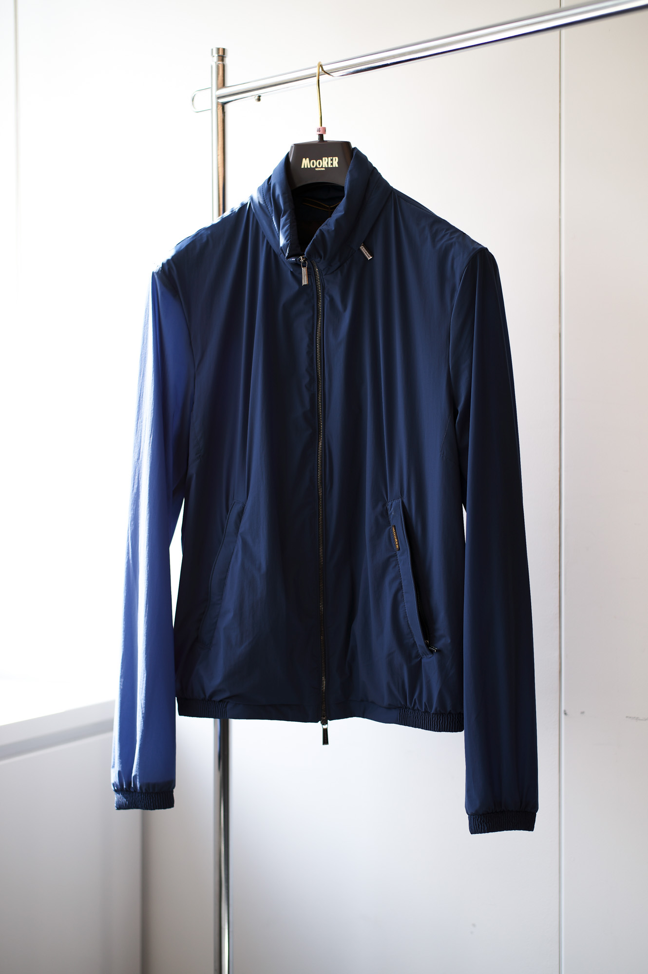 MOORER "GIOVE-AC" Stretch Nylon Blouson NERO 2024春夏 【ご予約開始】 ムーレー ストレッチ ナイロン ブルゾン ブラック 愛知 名古屋 Alto e Diritto altoediritto アルトエデリット