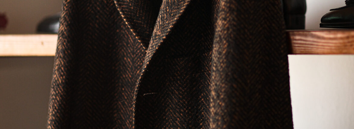 TAGLIATORE (タリアトーレ) CSBL13X Herringbone Chester coat ヘリンボーン シングルチェスター コート BROWN (ブラウン) Made in italy (イタリア製) 2023秋冬 【ご予約受付中】愛知 名古屋 Alto e Diritto altoediritto アルトエデリット チェスターコート