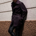 cuervo bopoha (クエルボ ヴァローナ) Sartoria Collection (サルトリア コレクション) Bang (バング) DORMEUIL (ドーメル) MILLENNIAL ミレニアル ウール ストライプ コート BURGUNDY(バーガンディ) MADE IN JAPAN (日本製) 2023 【ご予約受付中】のイメージ