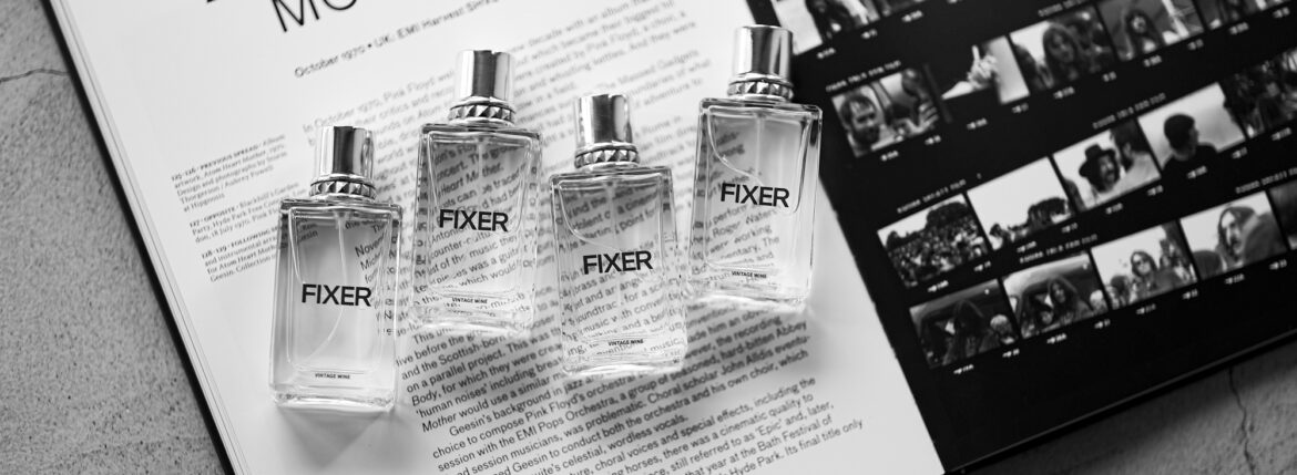 FIXER FFG-01 50ml 925 STERLING SILVER VINTAGE WINE フィクサー オールドパルファム ヴィンテージワイン 香水 オードパルファム。 VINTAGE WINE。 ヴィンテージの赤ワインをベースにしたオードパルファム。925 SILVERを使用したボトルキャップストロベリーとブラックベリーを基調に、シトラスを調和したフルーティーなトップノート。スミレとバラが調和し柔らかく醸成したミドルノート。ワインのタンニンの繊細で気品あるラストノートがミステリアスな表情を与えます。 素材表示：ethanol / perfume / water 愛知 名古屋 Alto e Diritto altoediritto アルトエデリット