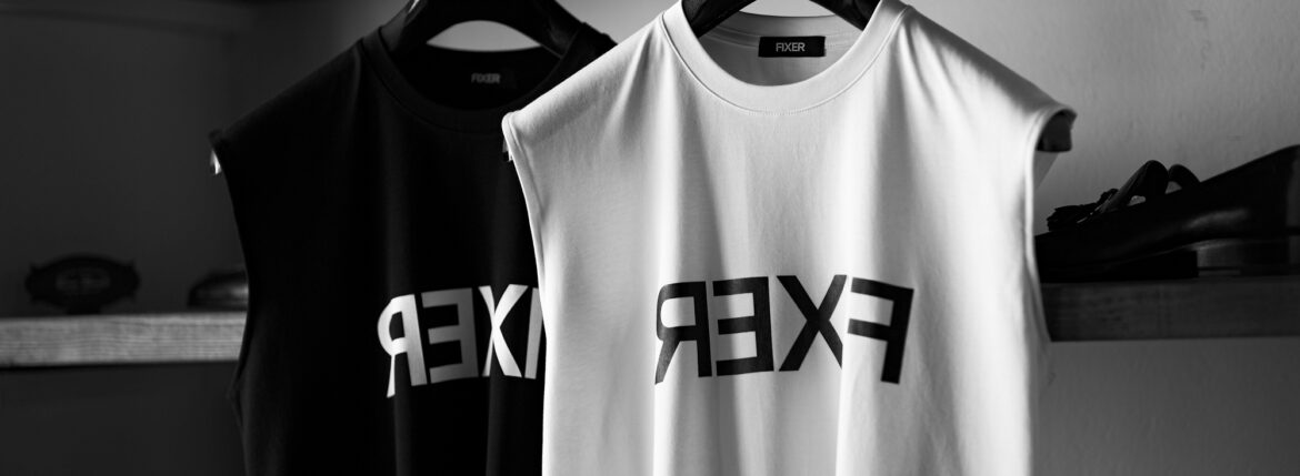 FIXER (フィクサー) FNS-01 Reverse Print Sleeveless T-shirt リバースプリントスリーブレス Tシャツ BLACK (ブラック)【SOLD OUT】のイメージ