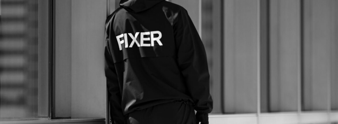 FIXER × NEW ERA (フィクサー × ニューエラ) FNE-04 RAIN SHELL JACKET レイン シェル ジャケット BLACK (ブラック) 【ご予約開始】【2023.7.28(Fri)～2023.8.13(Sun)】愛知 名古屋 Alto e Diritto altoediritto アルトエデリット