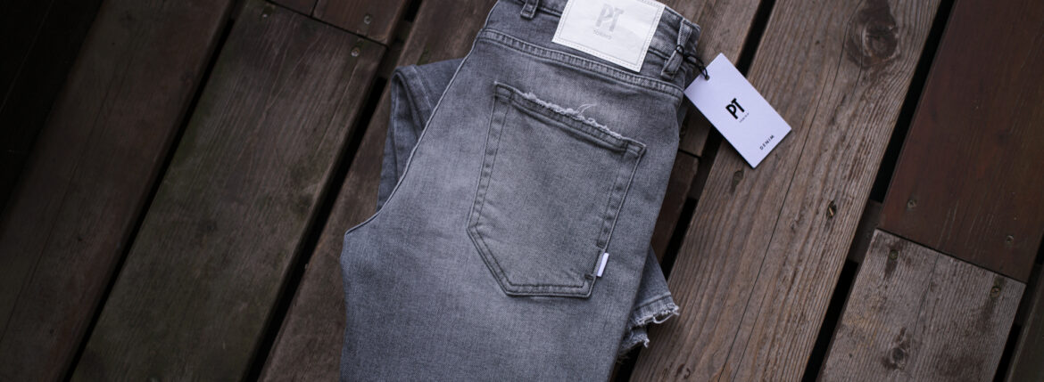 PT TORINO DENIM "ROCK" GRAY CRUSH・CC20 2024春夏 【ご予約開始】愛知 名古屋 Alto e Diritto altoediritto アルトエデリット デニム ロック グレー クラッシュ グレーデニム