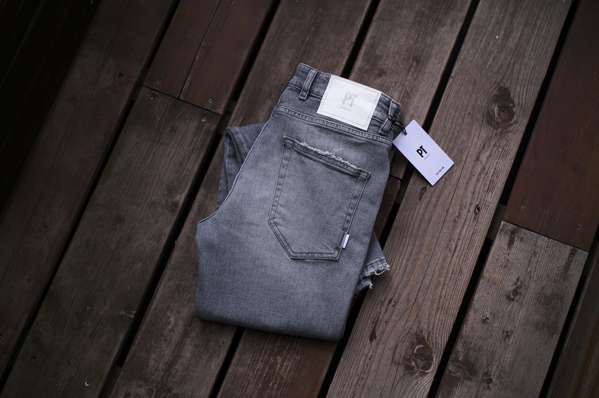 PT TORINO DENIM "ROCK" GRAY CRUSH・CC20 2024春夏 【ご予約開始】愛知 名古屋 Alto e Diritto altoediritto アルトエデリット デニム ロック グレー クラッシュ グレーデニム