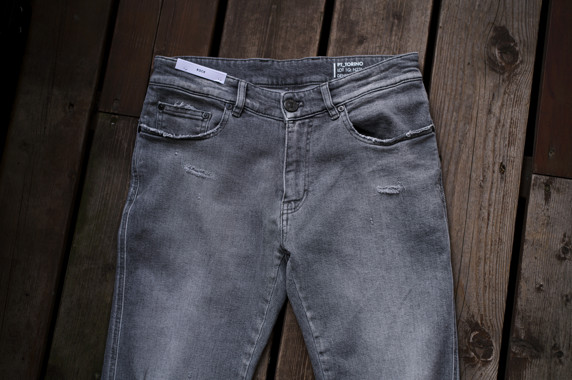 PT TORINO DENIM "ROCK" GRAY CRUSH・CC20 2024春夏 【ご予約開始】愛知 名古屋 Alto e Diritto altoediritto アルトエデリット デニム ロック グレー クラッシュ グレーデニム