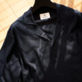 RIVORA (リヴォラ) Cotton Paper Shirts Cardigan コットン ペーパー シャツ BLACK (ブラック・010) MADE IN JAPAN (日本製) 2024春夏のイメージ
