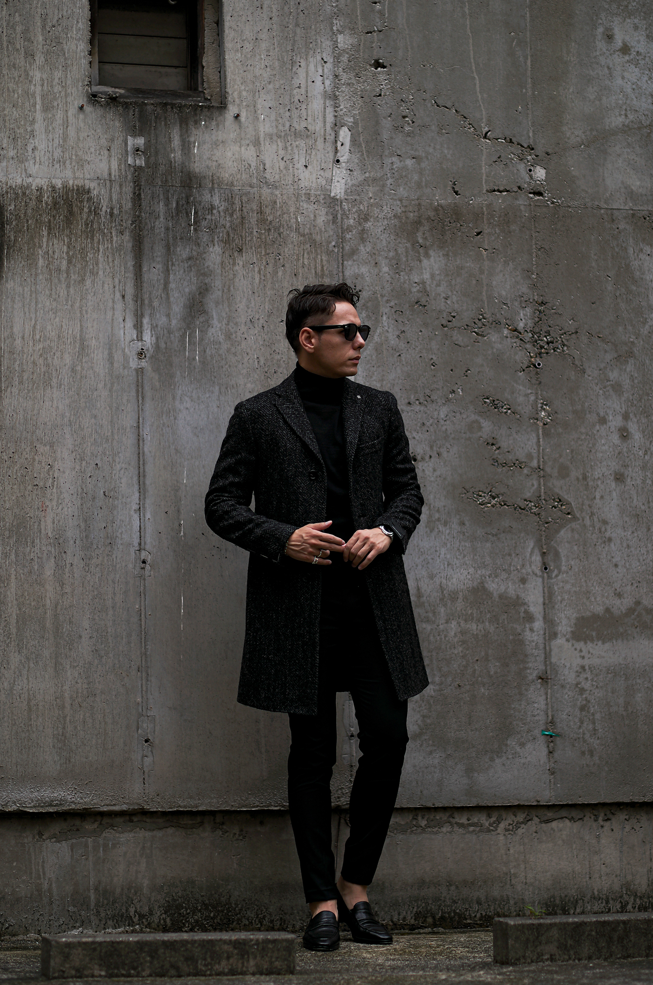 TAGLIATORE タリアトーレ CSBLX Herringbone Chester coat