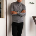FEDELI (フェデリ) Silk Cashmere Turtle Neck Sweater シルクカシミア タートルネック セーター GRAY (グレー・6) made in italy (イタリア製) 2023秋冬新作 【入荷しました】【フリー分発売開始】のイメージ