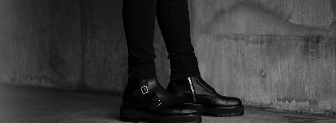 FIXER (フィクサー) FBT-01 TRIPLE STRAP BOOTS トリプルストラップブーツ BLACK (ブラック) 愛知 名古屋 Alto e Diritto altoediritto アルトエデリット レザーブーツ