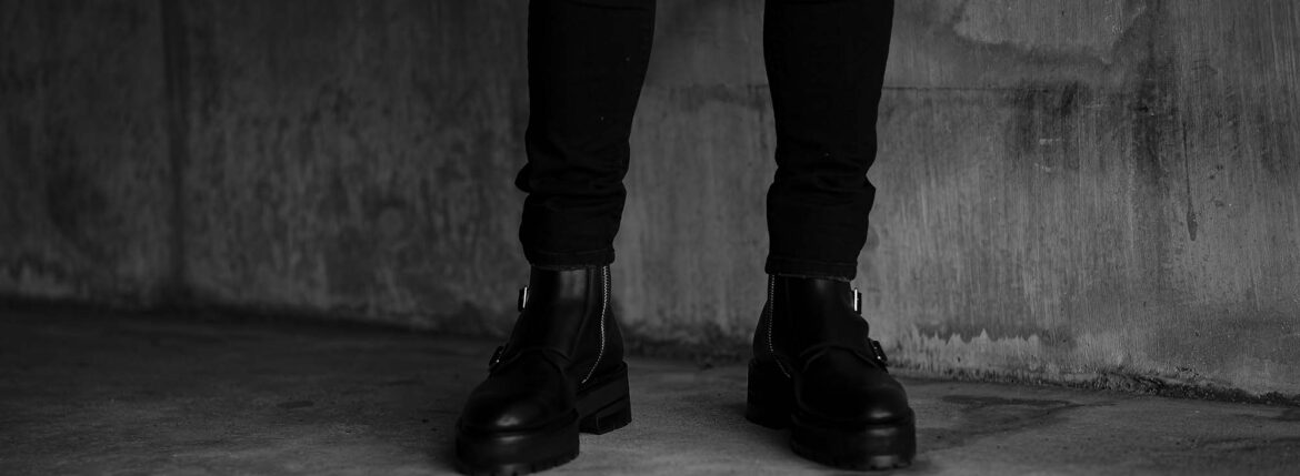 FIXER (フィクサー) FBT-01 TRIPLE STRAP BOOTS トリプルストラップブーツ BLACK (ブラック)のイメージ