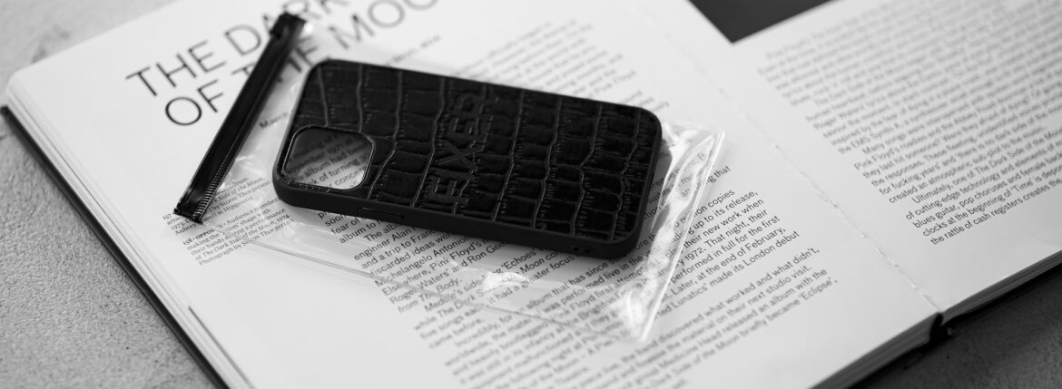 FIXER "iPhone 12 Crocodile Case" ALL BLACK フィクサー アイフォンケース 携帯ケース ノーマルケース クロコダイルケース ブラック ブラック ホワイト オールブラック 愛知 名古屋 Alto e Diritto altoediritto アルトエデリット