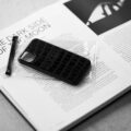 FIXER “iPhone 12mini Crocodile Case” ALL BLACKのイメージ
