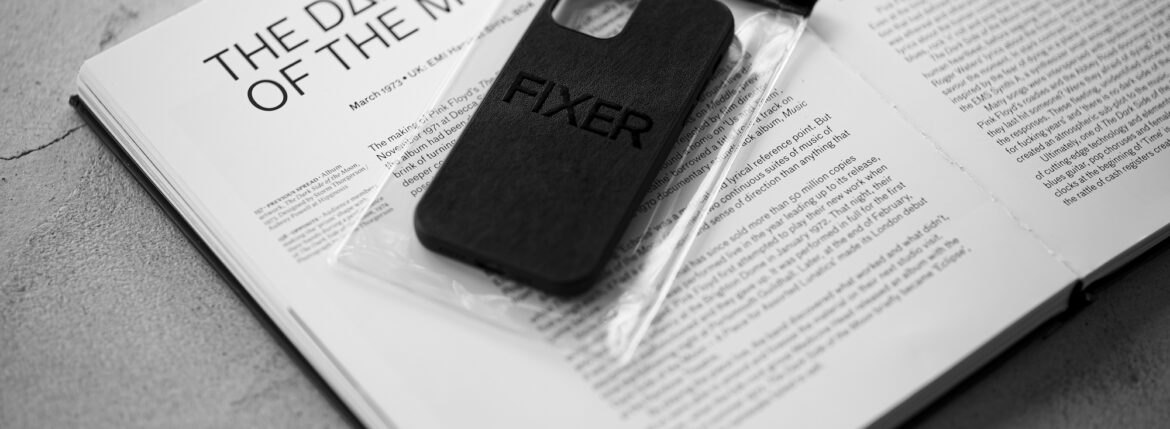 FIXER "iPhone 12Pro Case" ALL BLACK フィクサー アイフォンケース 携帯ケース ノーマルケース クロコダイルケース ブラック ブラック ホワイト オールブラック 愛知 名古屋 Alto e Diritto altoediritto アルトエデリット