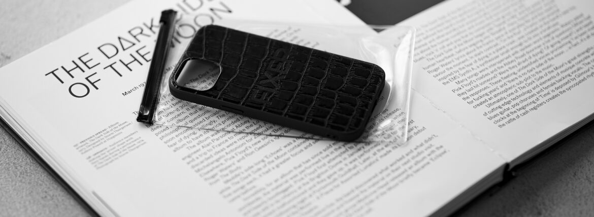 FIXER "iPhone 13 Crocodile Case" ALL BLACK フィクサー アイフォンケース 携帯ケース ノーマルケース クロコダイルケース ブラック ブラック ホワイト オールブラック 愛知 名古屋 Alto e Diritto altoediritto アルトエデリット