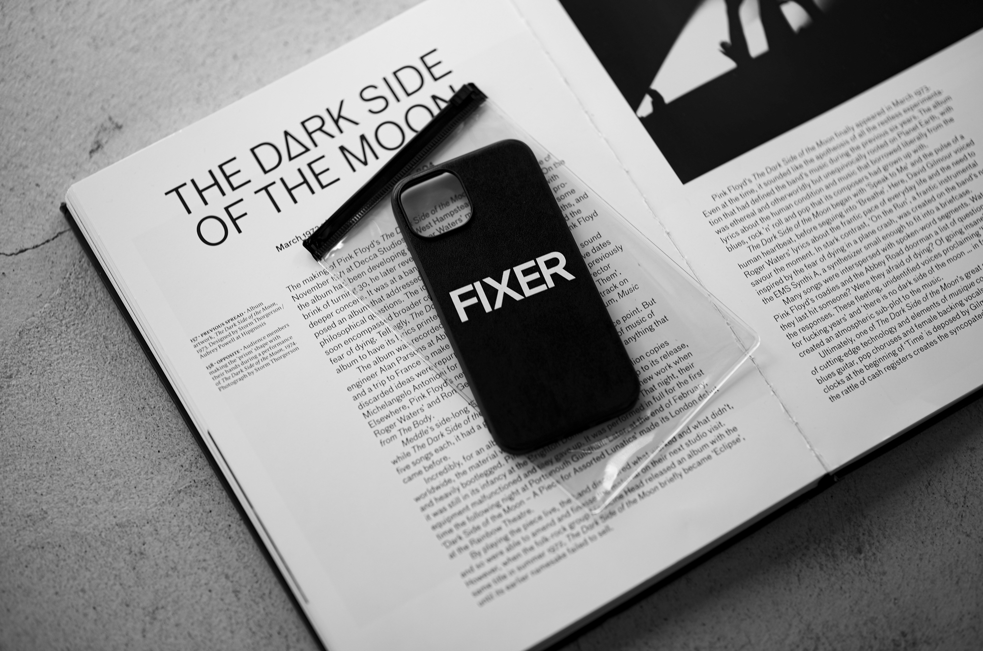FIXER "iPhone 14 Case" BLACK × WHITE フィクサー アイフォンケース 携帯ケース ノーマルケース クロコダイルケース ブラック ブラック ホワイト オールブラック 愛知 名古屋 Alto e Diritto altoediritto アルトエデリット