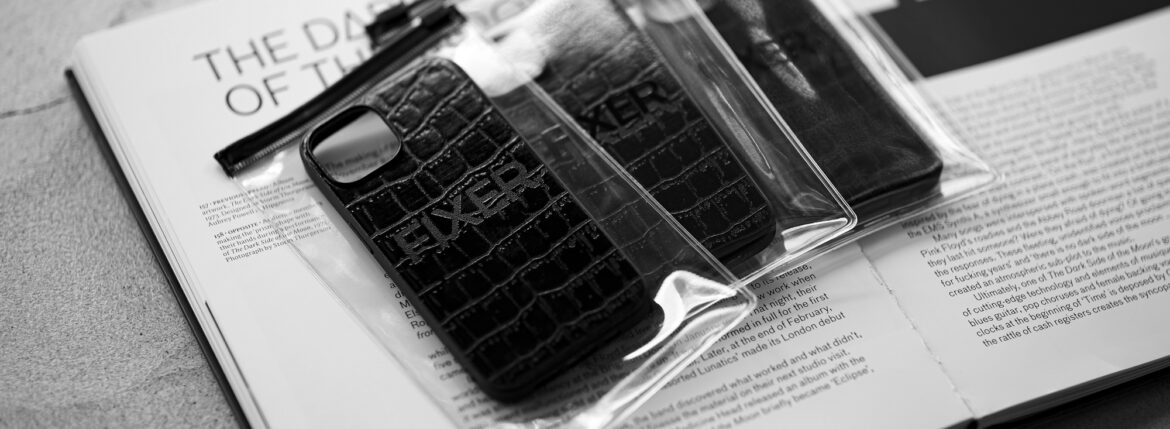 FIXER "iPhone 14 Crocodile Case" ALL BLACK フィクサー アイフォンケース 携帯ケース ノーマルケース クロコダイルケース ブラック ブラック ホワイト オールブラック 愛知 名古屋 Alto e Diritto altoediritto アルトエデリット