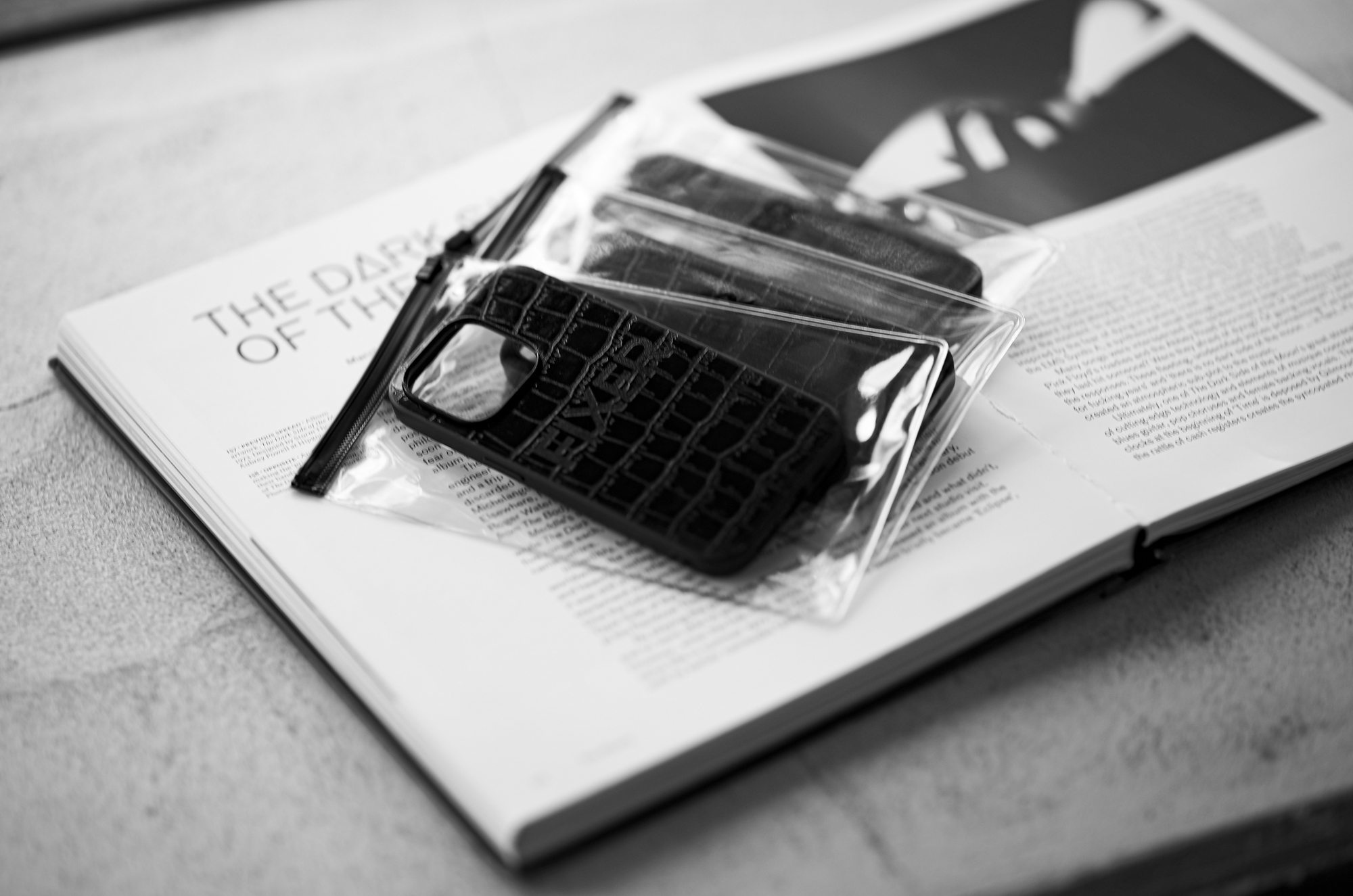 FIXER "iPhone 14Pro Crocodile Case" ALL BLACK フィクサー アイフォンケース 携帯ケース ノーマルケース クロコダイルケース ブラック ブラック ホワイト オールブラック 愛知 名古屋 Alto e Diritto altoediritto アルトエデリット