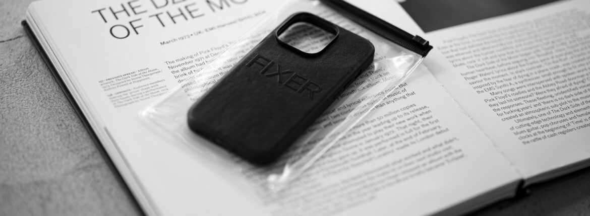 FIXER "iPhone 14Pro Case" ALL BLACK フィクサー アイフォンケース 携帯ケース ノーマルケース クロコダイルケース ブラック ブラック ホワイト オールブラック 愛知 名古屋 Alto e Diritto altoediritto アルトエデリット