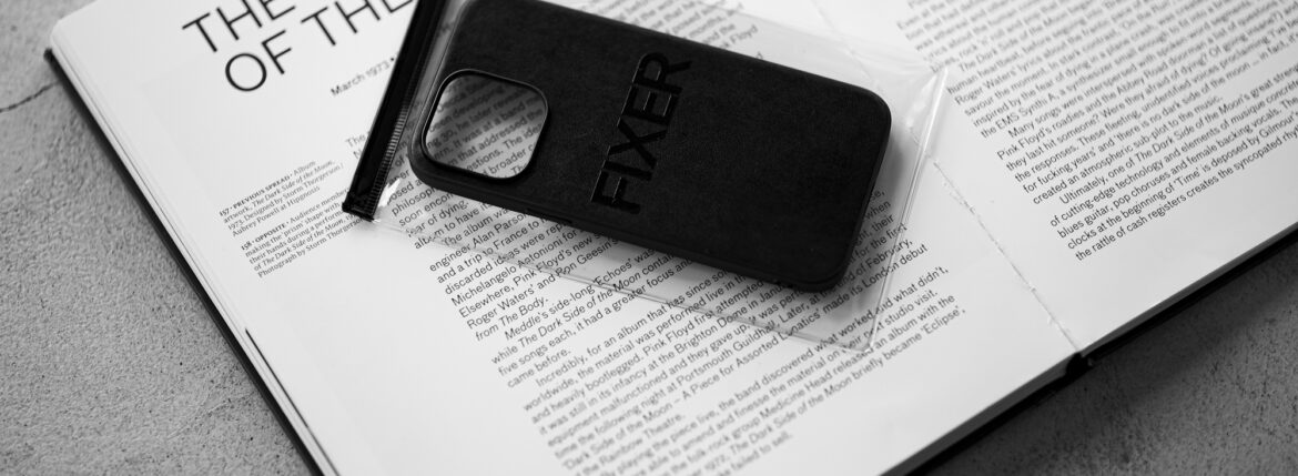 FIXER "iPhone 14Promax Case" ALL BLACK フィクサー アイフォンケース 携帯ケース ノーマルケース クロコダイルケース ブラック ブラック ホワイト オールブラック 愛知 名古屋 Alto e Diritto altoediritto アルトエデリット