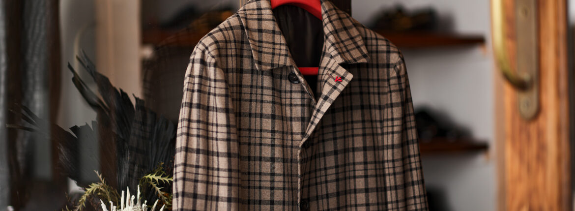 ISAIA “CAPPOTTO” WOOL COTTON FLANNEL BEIGE 2023のイメージ