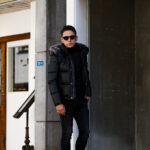 MOORER (ムーレー) ODISSEO-PEF (オディッセオ) ホワイトグースダウン ラムレザー ダウン ジャケット NERO (ブラック) Made in italy (イタリア製) 2023 愛知 名古屋 Alto e Diritto altoediritto アルトエデリット レザーダウン