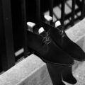 Yohei Fukuda // “3 Eyelet Chukka Boots” Black Suede Leather BLACKのイメージ