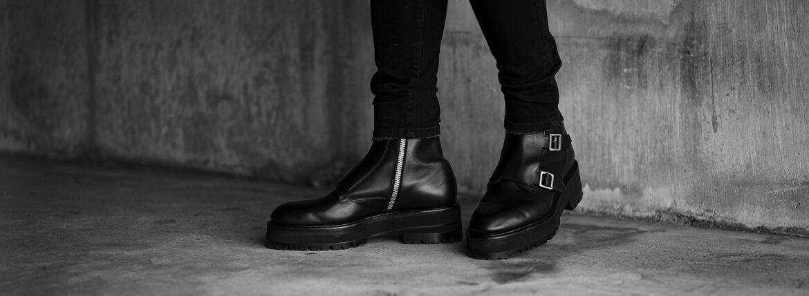 FIXER (フィクサー) FBT-01 TRIPLE STRAP BOOTS トリプルストラップブーツ BLACK (ブラック) 愛知 名古屋 Alto e Diritto altoediritto アルトエデリット レザーブーツ