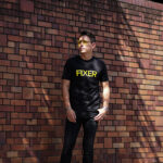 FIXER "FTS-02" Print Crew Neck T-shirt "BLACK × YELLOW" フィクサー エフティーエス02 プリントクルーネック Tシャツ ブラック レッド 東京限定 愛知 名古屋 Alto e Diritto altoediritto アルトエデリット