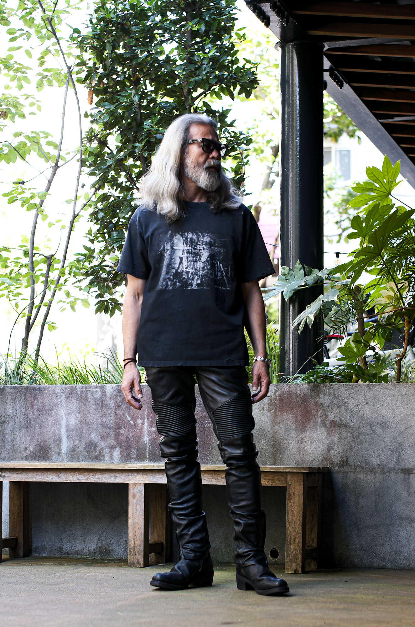 ISAMU KATAYAMA BACKLASH "2094-01" GOAT SHRINK LEATHER PANTS BLACK 2024春夏 【ご予約受付中】 愛知 名古屋 Alto e Diritto altoediritto アルトエデリットイサムカタヤマバックラッシュ マリアム ディアスキン 製品染め