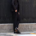 PT TORINO (ピーティートリノ) Active (アクティブ) EPSILON BACK ZIP (イプシロン　バック ジップ) KINETIC STRETCH STRUCTURE (キネティックストレッチストラクチャー) ストレッチ ナイロン ノープリーツ イプシロン バックジップポケット スラックス BLACK (ブラック・0990) 2023秋冬新作 【入荷しました】【発売開始】のイメージ
