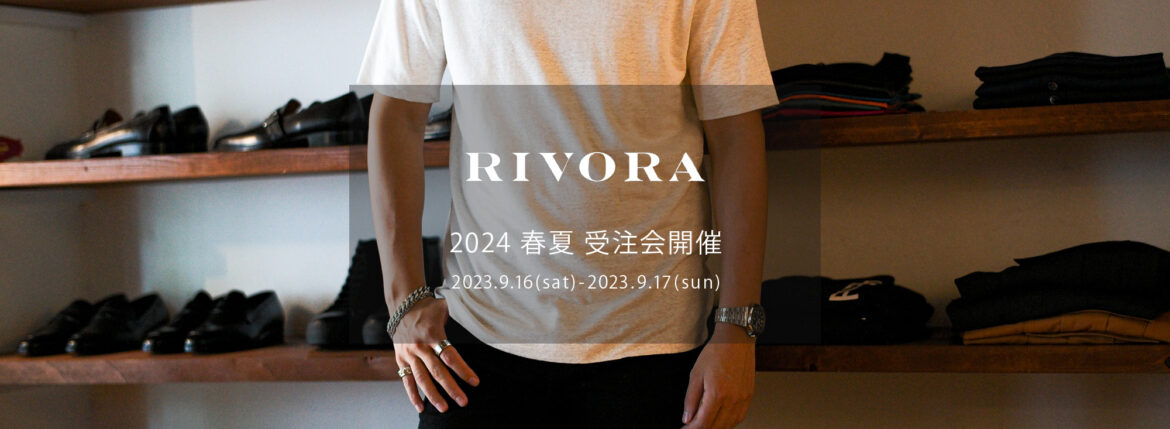 RIVORA / リヴォラ 【2024 春夏 受注会開催 2023.9.16(sat)～2023.9.17(sun)】【R29-MUT001 Vintage Linen Layered T-Shirts】 愛知 名古屋 Alto e Diritto altoediritto アルトエデリット 010 Black , 030 White , 052 Blue Grey , 081 Taupe , 031 Sasashi , 050 L Blue , 051 Indigo