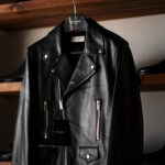 SAINT LAURENT (サンローラン) L01 MOTORCYCLE JACKET (モーターサイクルジャケット) ラムレザー ダブル ライダース ジャケット BLACK(ブラック) Made in italy (イタリア製) 2023秋冬新作 【入荷しました】【フリー分発売開始】愛知 名古屋 Alto e Diritto altoediritto アルトエデリット レザージャケット