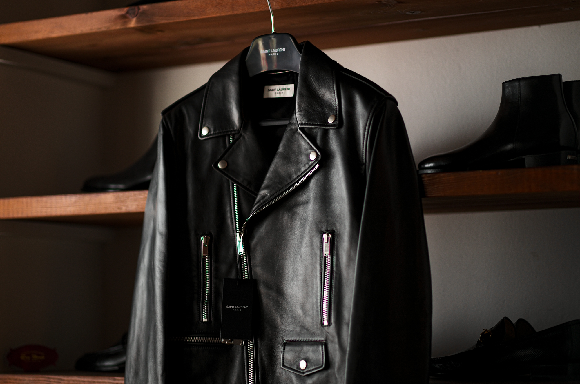 SAINT LAURENT サンローラン L MOTORCYCLE JACKET モーター