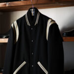 SAINT LAURENT (サンローラン) TEDDY JACKET (テディジャケット) ウール バーシティ ジャケット BLACK (ブラック) Made in italy (イタリア製) 2023秋冬新作 【入荷しました】【フリー分発売開始】愛知 名古屋 Alto e Diritto altoediritto アルトエデリット