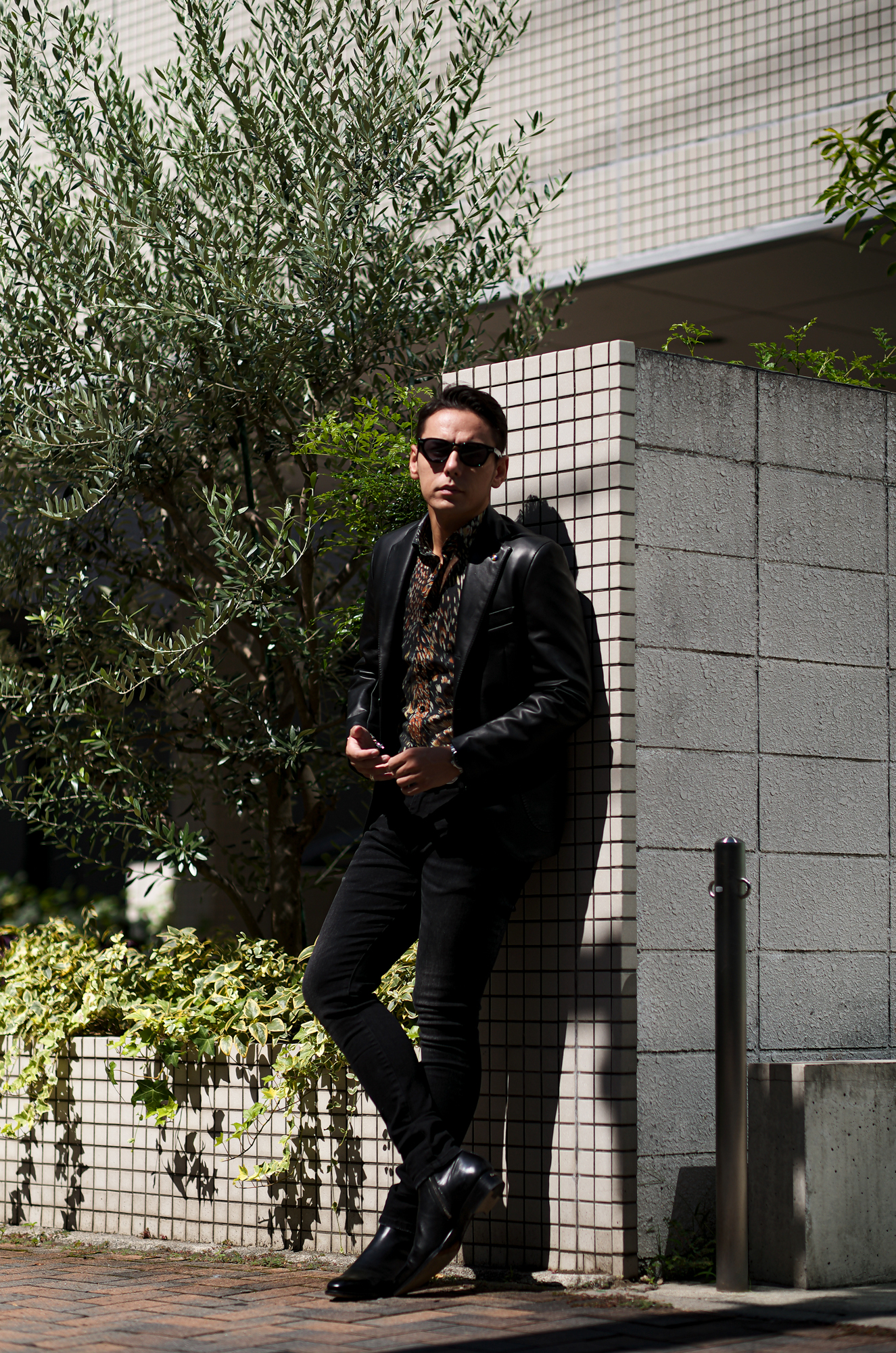 BELVEST (ベルベスト) 3B LAMB NAPPA LEATHER SINGLE JACKET 2PATCH