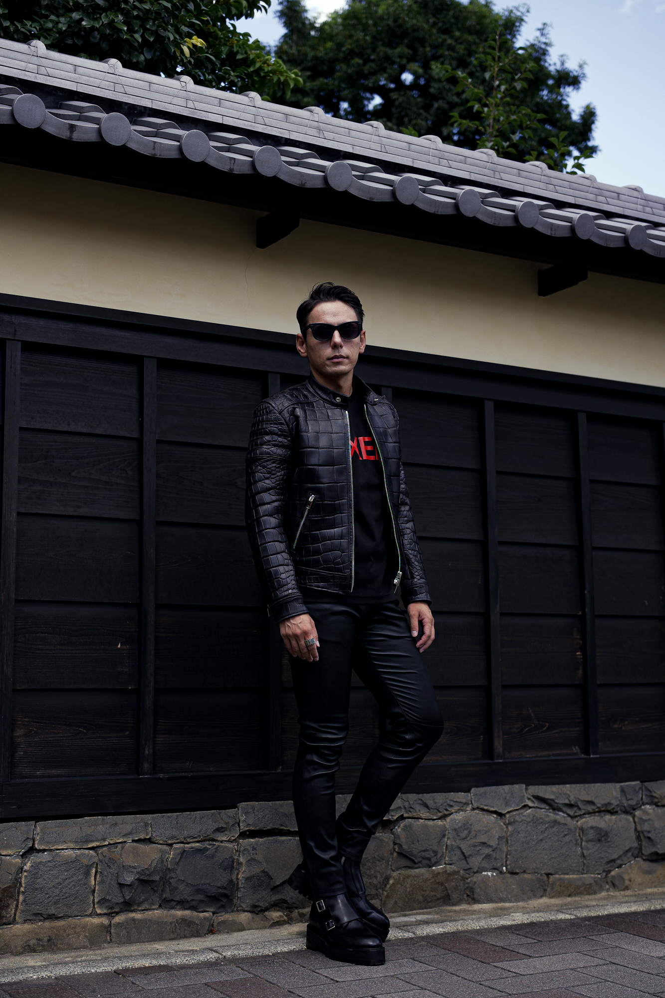 FIXER(フィクサー) F2 CROCODILE(エフツー クロコダイル) SINGLE RIDERS Mat Crocodile マットクロコダイル エキゾチックレザー シングルライダース ジャケット BLACK(ブラック) 【Special Special Special Model】【ご予約開始】愛知 名古屋 Alto e Diritto altoediritto アルトエデリット スペシャルライダース クロコダイルライダース レザージャケット ライダースジャケット