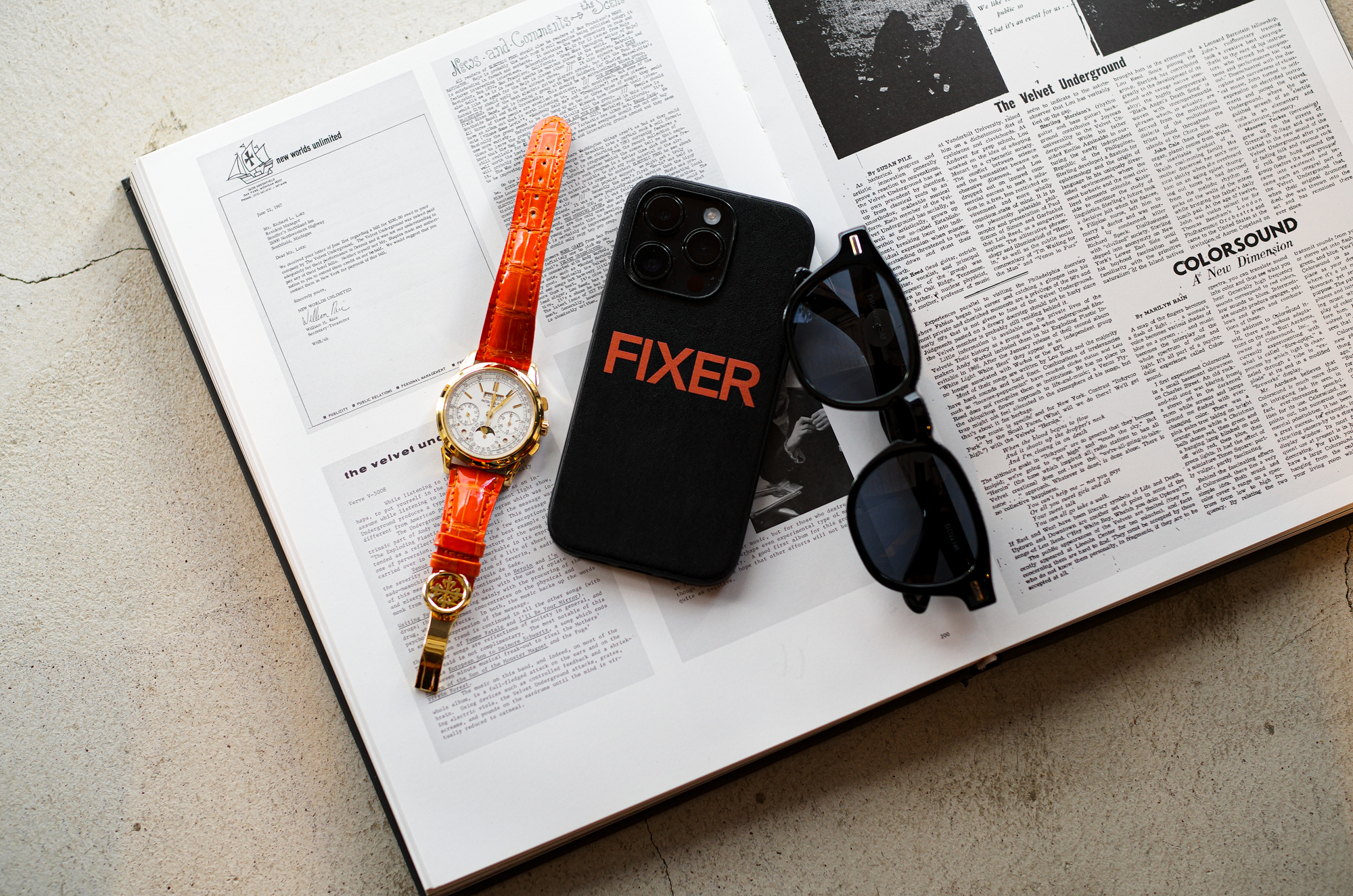 PATEK PHILIPPE Grand Complications "5270J-001" × FIXER "iPhone 14Pro Case" × FIXER "THUNDERCAT" 925 STERLING SILVER BLACK SMOKE パテックフィリップ フィクサー サンダーキャット 925シルバー ブラックスモーク 愛知 名古屋 Alto e Diritto altoediritto アルトエデリット