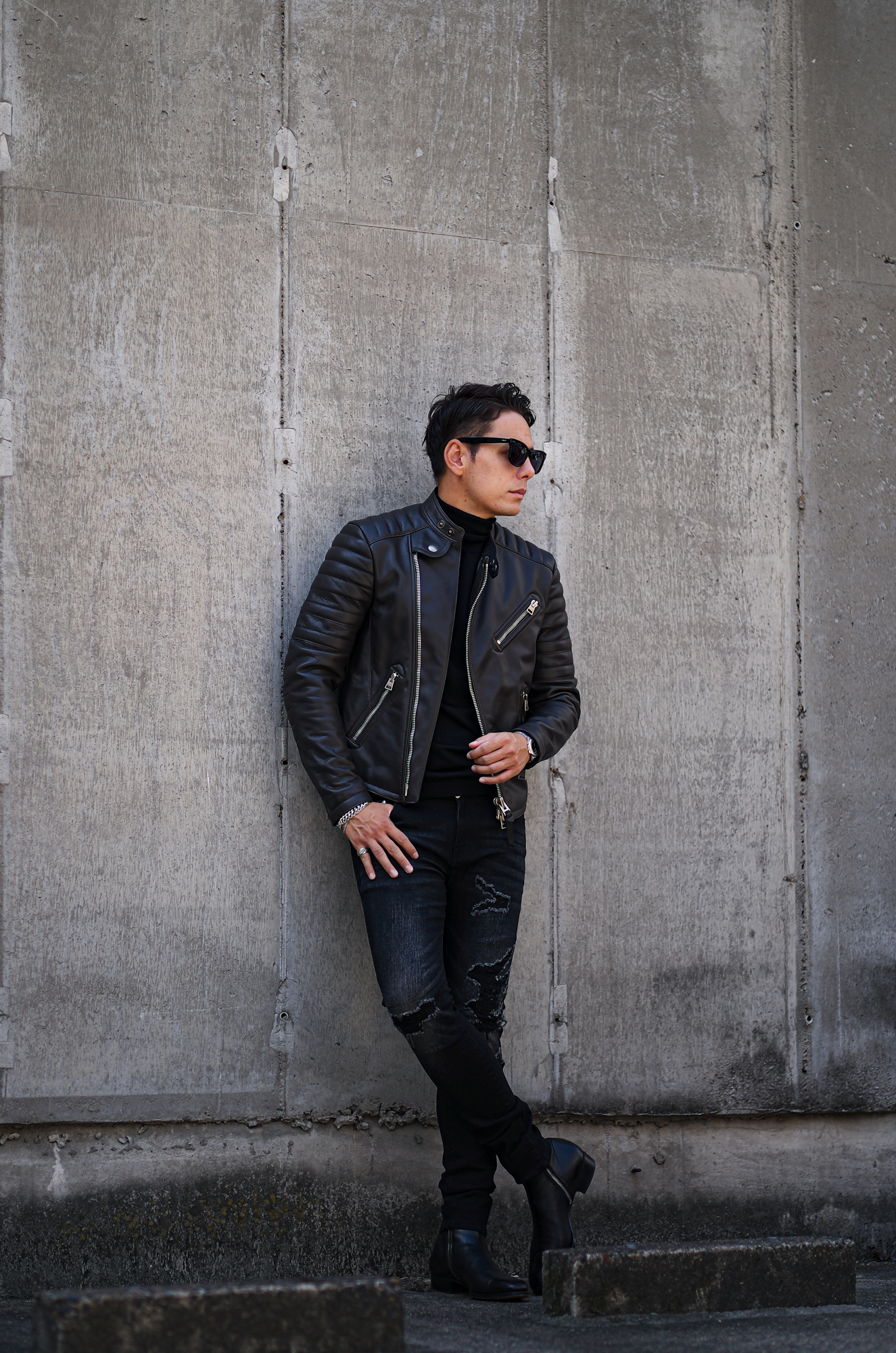 TOM FORD (トムフォード) LEATHER ICON BIKER (レザー アイコン ...