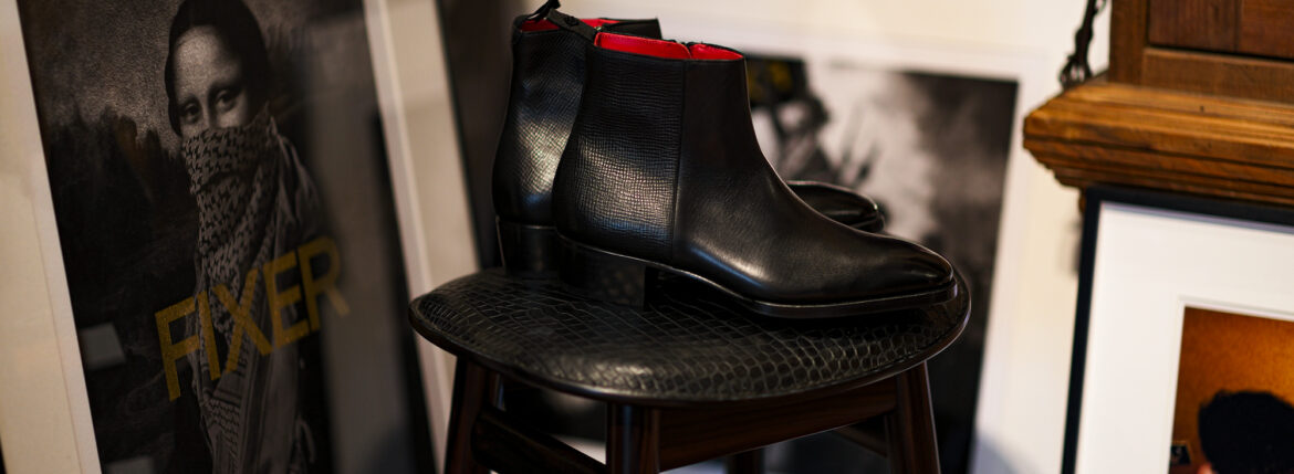 WH WHA-6900 Haas Utah Calf Side Zip Boots BLACK 2023 【Size 7】 ダブルエイチ サイドゴアブーツ ブラック 愛知 名古屋 Alto e Diritto altoediritto アルトエデリット サイドジップブーツ