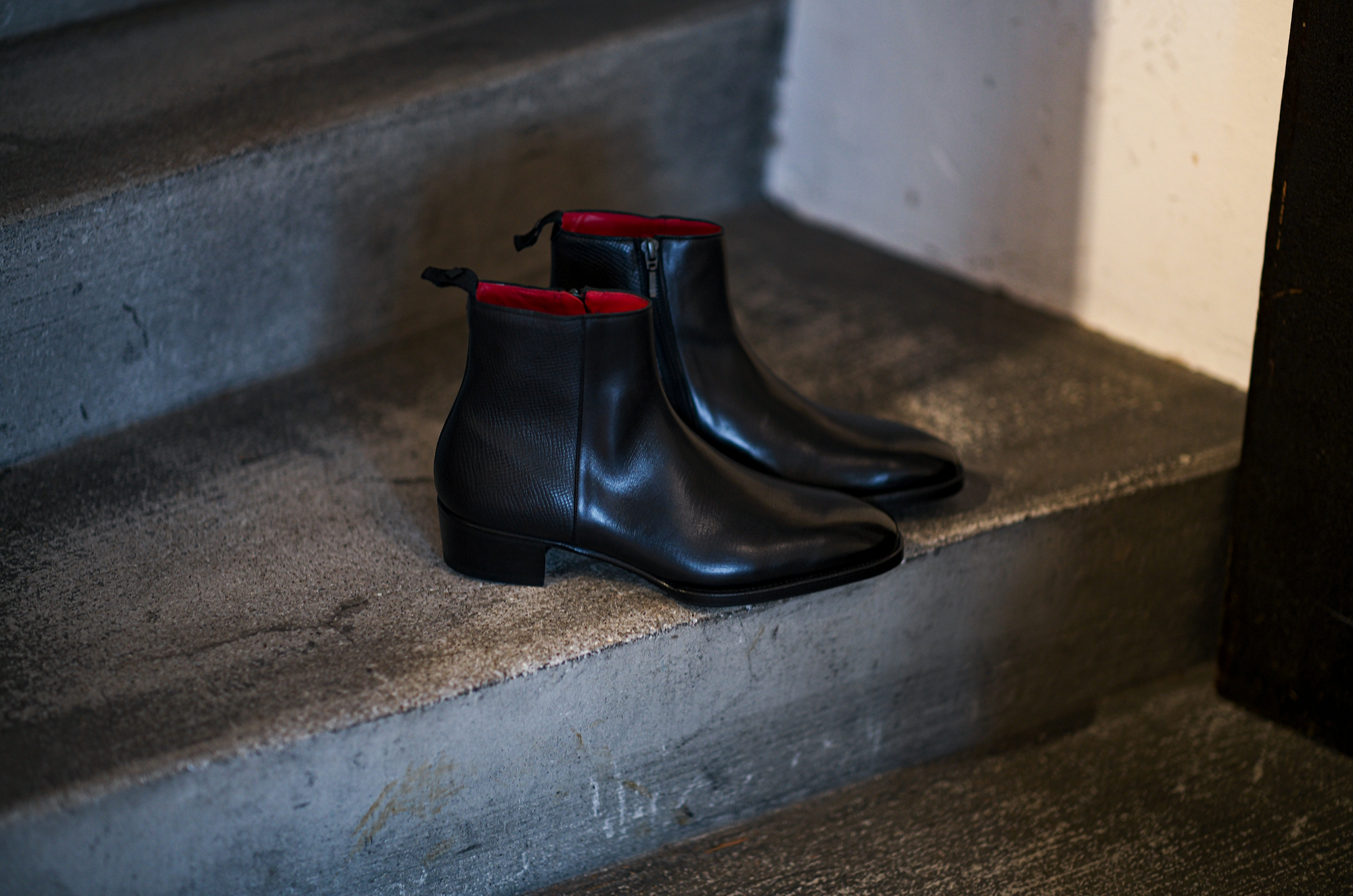 WH WHA-6900 Haas Utah Calf Side Zip Boots BLACK 2023 【Size 7】 ダブルエイチ サイドゴアブーツ ブラック 愛知 名古屋 Alto e Diritto altoediritto アルトエデリット サイドジップブーツ