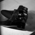 ENZO BONAFE (エンツォボナフェ) ART.3995 Double strap boots Du Puy Vitello デュプイ社ボックスカーフ ダブルストラップブーツ NERO(ブラック) made in italy (イタリア製) 2023秋冬新作【入荷しました】【フリー分発売開始】のイメージ