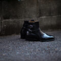 ENZO BONAFE (エンツォボナフェ) ART.3995 Double strap boots Du Puy Vitello デュプイ社ボックスカーフ ダブルストラップブーツ NERO(ブラック) made in italy (イタリア製) 2023秋冬新作のイメージ