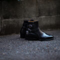 ENZO BONAFE (エンツォボナフェ) ART.3995 Double strap boots Du Puy Vitello デュプイ社ボックスカーフ ダブルストラップブーツ NERO(ブラック) made in italy (イタリア製) 2023秋冬新作のイメージ