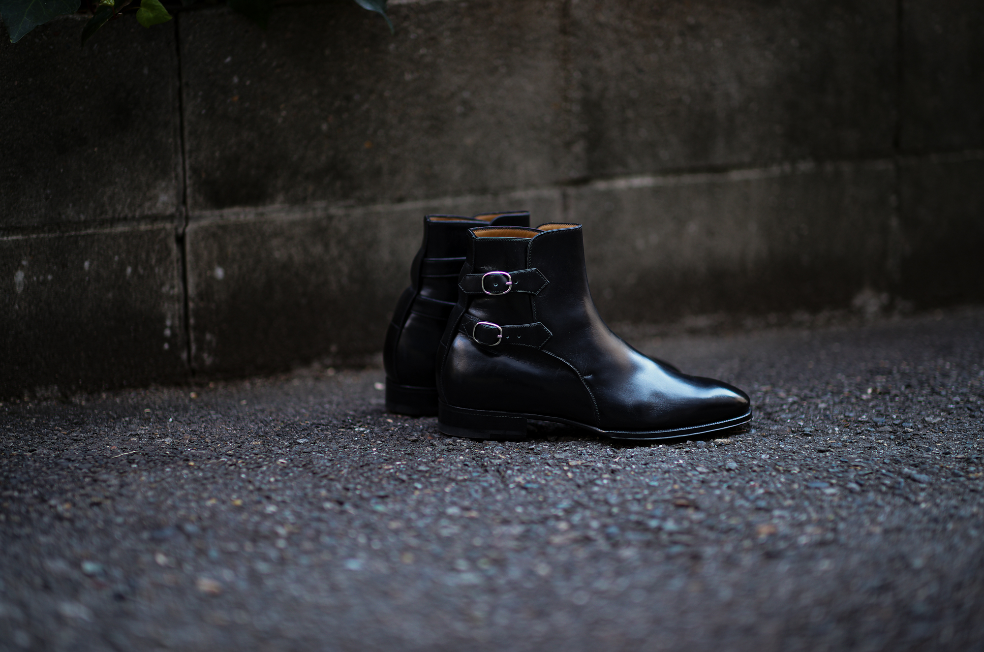 ENZO BONAFE(エンツォボナフェ) ART.3995 Double strap boot Du Puy Vitello デュプイ社ボックスカーフ ダブルストラップブーツ NERO (ブラック) made in italy (イタリア製) 2020 秋冬 【ご予約受付中】enzobonafe 愛知 名古屋 Alto e Diritto アルト エ デリット alto e diritto アルトエデリット 5,5.5,6,6.5,7,7.5,8,8.5,9,9.5