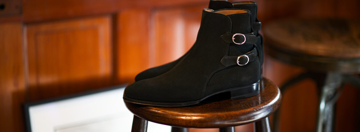 ENZO BONAFE (エンツォボナフェ) ART.3995 Double strap boots CHARLES F. STEAD Superbuck チャールズFステッド社 スーパーバック スエード ダブルストラップブーツ made in italy (イタリア製) 2023秋冬新作 【入荷しました】【フリー分発売開始】愛知 名古屋 Alto e Diritto altoediritto アルトエデリット レザーブーツ ストラップブーツ