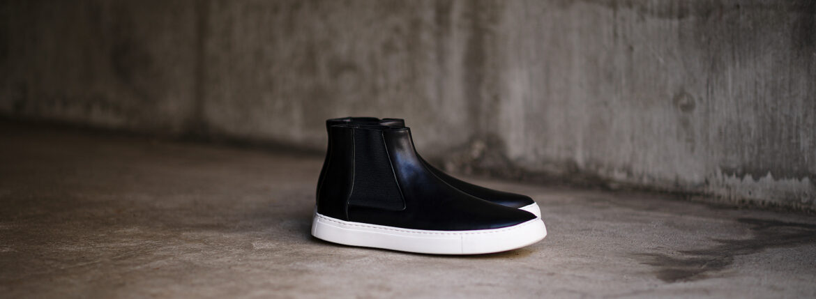 FIXER (フィクサー) FSK-01 SIDE GORE SNEAKER サイドゴア スニーカー BLACK CALF (ブラックカーフ)  【ご予約開始】【2023.11.27(Mon)～2023.12.10(Sun)】のイメージ